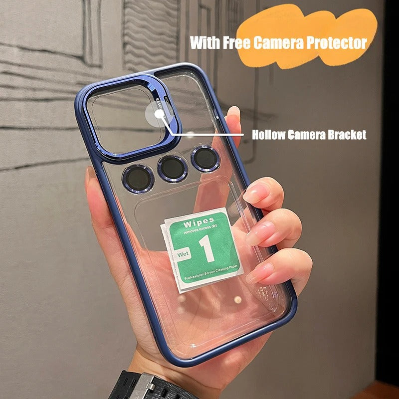 iPhone 15 Pro Lens Holder case with Extra Metal Lens kit