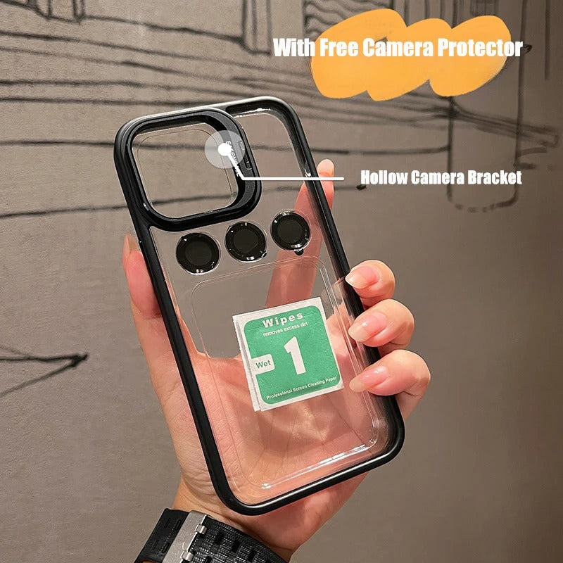 iPhone 15 Pro Lens Holder case with Extra Metal Lens kit