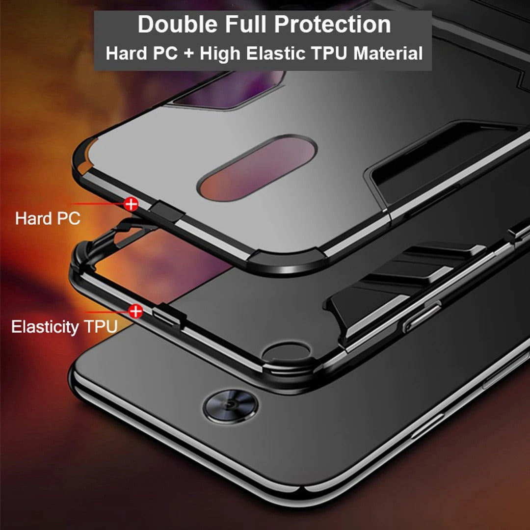 iPhone 12/12 Pro Hybrid TPU+PC Iron Man Armor Shield Case