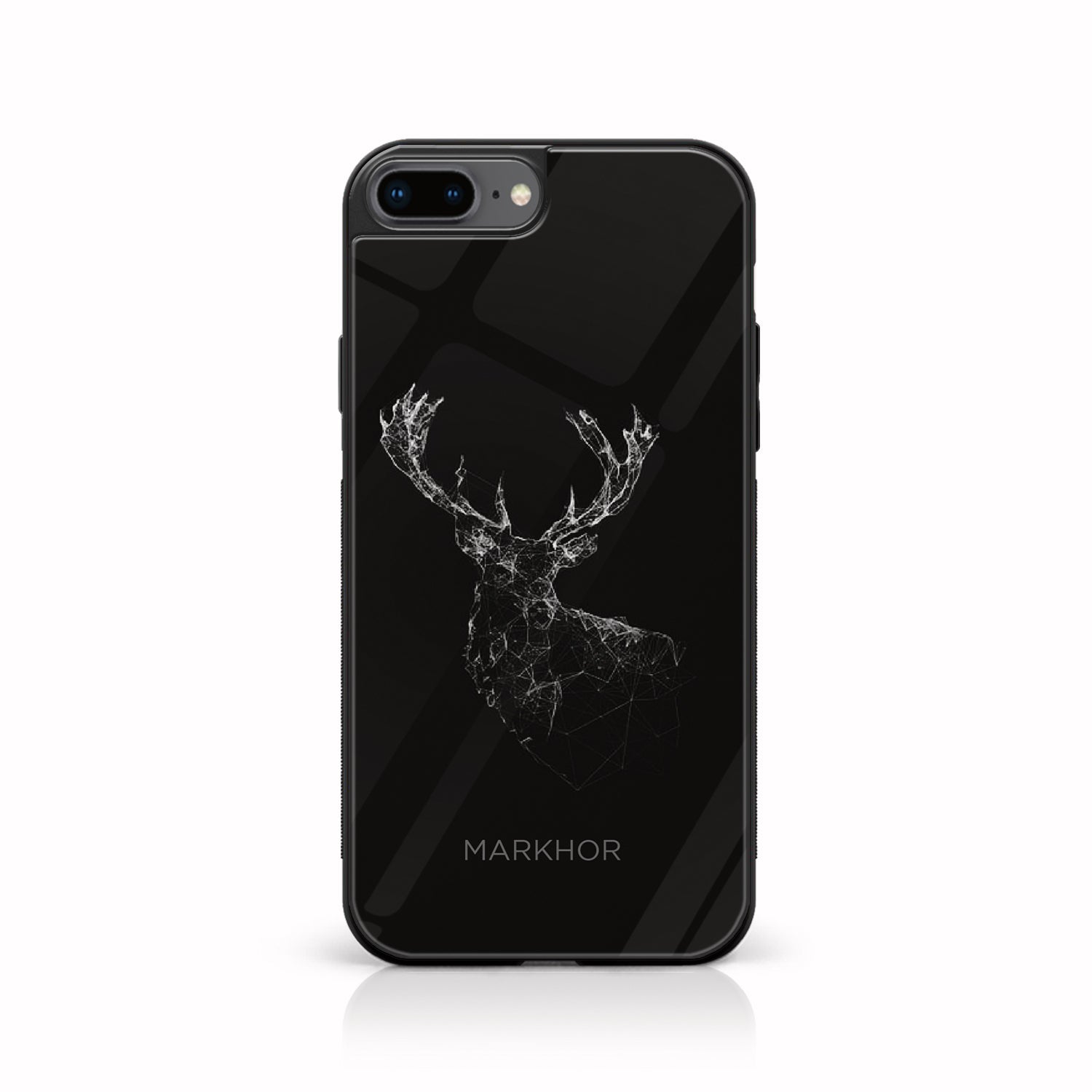 iPhone 7Plus - Markhor Series - Premium Printed Glass soft Bumper shock Proof Case