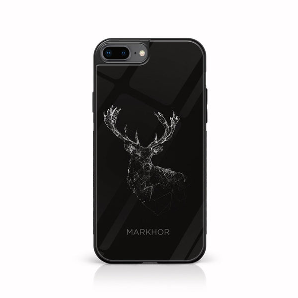 iPhone 7Plus - Markhor Design 4 - Premium Printed Glass soft Bumper shock Proof Case CS-20175