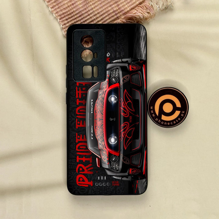 Xiaomi Poco F5 Pro - Cobra X Racing Car - Premium Metal Printed Soft Bumper Shock Proof Case