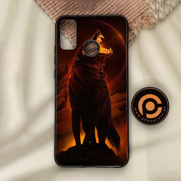 Honor 9X Lite - Wolf Design 6 - Premium Metal Printed Soft Bumper Shock Proof Case