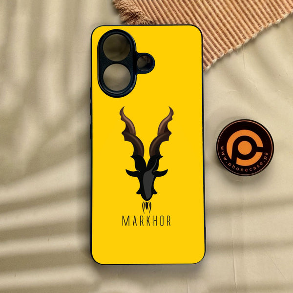 Vivo V60 Lite  - Markhor Design 1 - Premium Metal Printed Soft Bumper Shock Proof Case