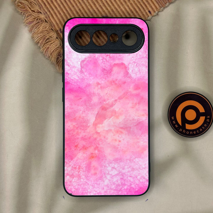Vivo X300 FE - Pink Marble 2.0 Design 5 - Premium Metal Printed Soft Bumper Shock Proof Case