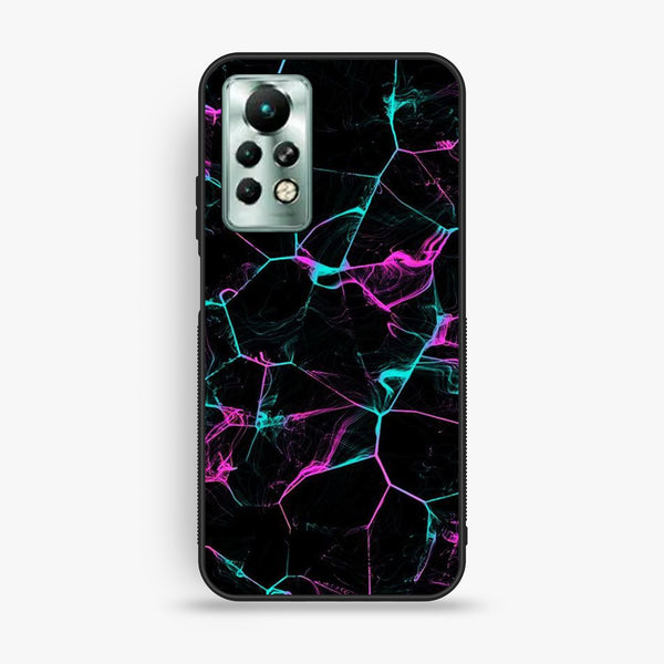 Infinix Note 11 Pro - Black Marble Design 9 - Premium Metal Printed Soft Bumper Shock Proof Case