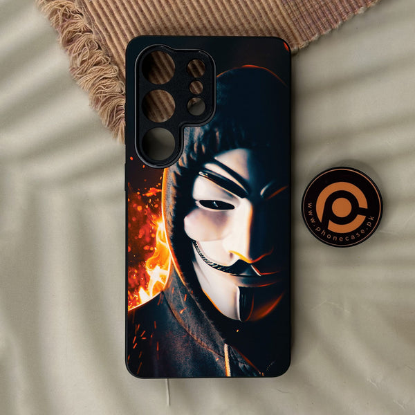 Samsung Galaxy S26 Ultra - Anonymous 2.0 Design 6 - Premium Metal Printed Soft Bumper Shock Proof Case