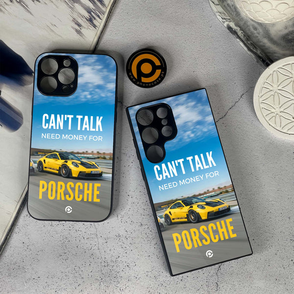 Can't Talk, Need Porsche - HQ Ultra Shine Premium Metal Phone Case All Models