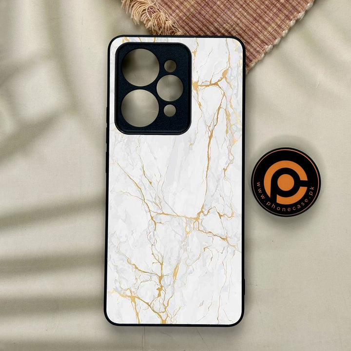 Realme 15 - White Design 8 - Premium Metal Printed Soft Bumper Shock Proof Case