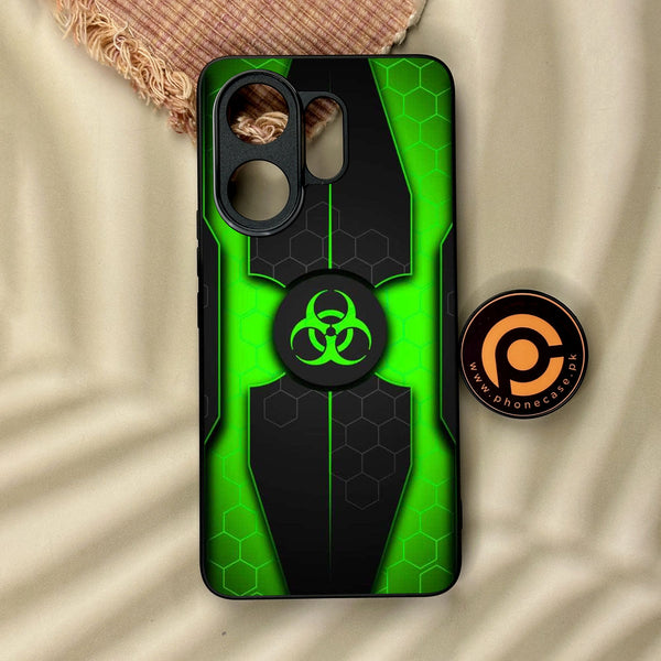 Vivo V60 - Biohazard Design 3 - Premium Metal Printed Soft Bumper Shock Proof Case