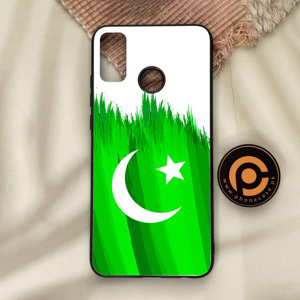 Honor 9X Lite - Pakistan Design 6 - Premium Metal Printed Soft Bumper Shock Proof Case
