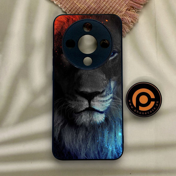 Honor x9d - Tiger Design 4 - Premium Metal Printed Soft Bumper Shock Proof Case