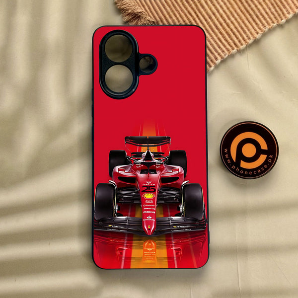 Vivo V60 Lite  - Formula 1 Design - Premium Metal Printed Soft Bumper Shock Proof Case