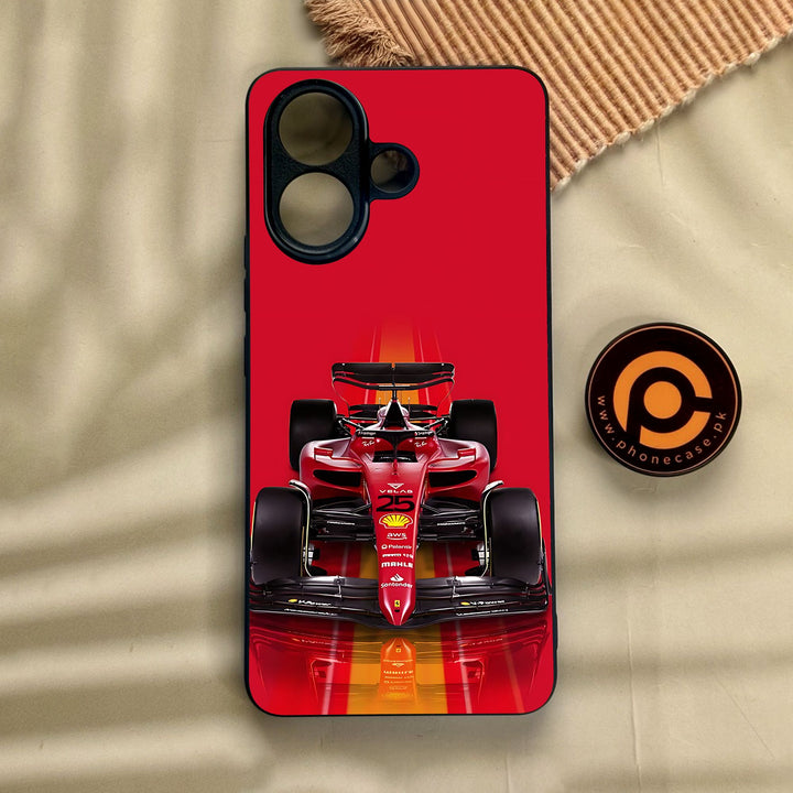 Vivo V60 Lite  - Formula 1 Design - Premium Metal Printed Soft Bumper Shock Proof Case