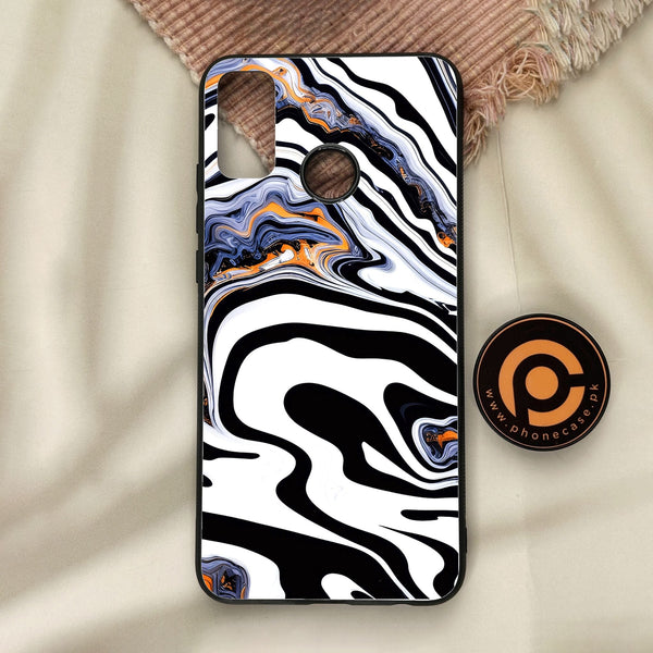 Honor 9X Lite - Liquid Marble Design 10 - Premium Metal Printed Soft Bumper Shock Proof Case