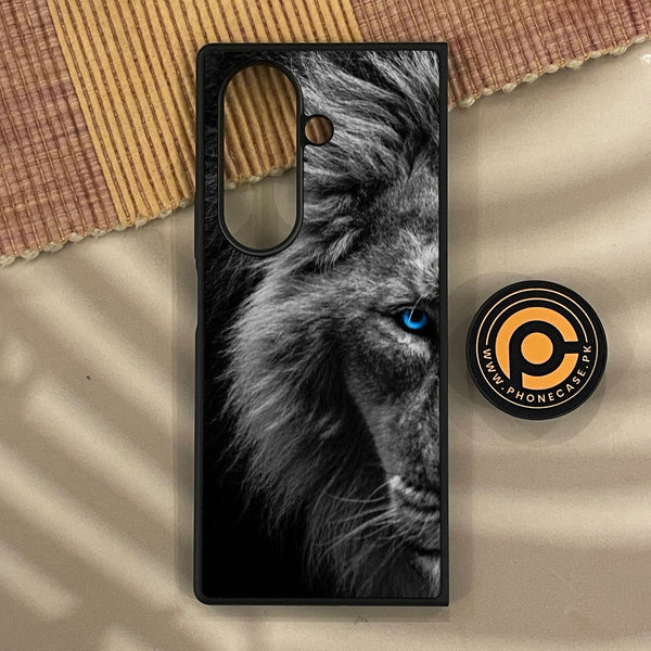 Samsung Galaxy Z Fold 8 - Tiger Design 8 - Premium Metal Printed Soft Bumper Shock Proof Case
