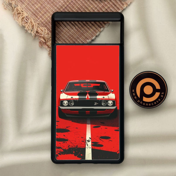 Google Pixel 6 - Classic Racer Vibes - Premium Metal Printed Soft Bumper Shock Proof Case