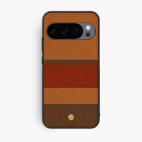 Google Pixel 9 Pro XL - Classic Weave Design 3 - Premium Metal Printed Soft Bumper Shock Proof Case