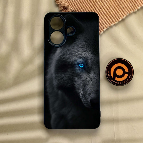 Vivo V60 Lite  - Wolf Design 9 - Premium Metal Printed Soft Bumper Shock Proof Case