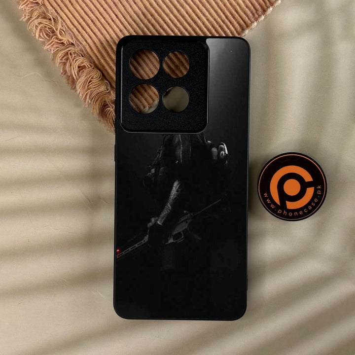 Motorola Moto G86 - Black Art Design 9 - Premium Metal Printed Soft Bumper Shock Proof Case