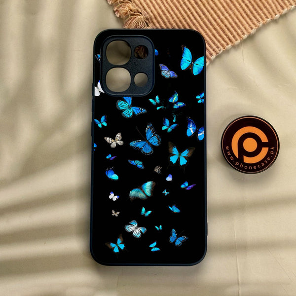 Oppo A6 Pro - Butterflies Design 4 - Premium Metal Printed Soft Bumper Shock Proof Case
