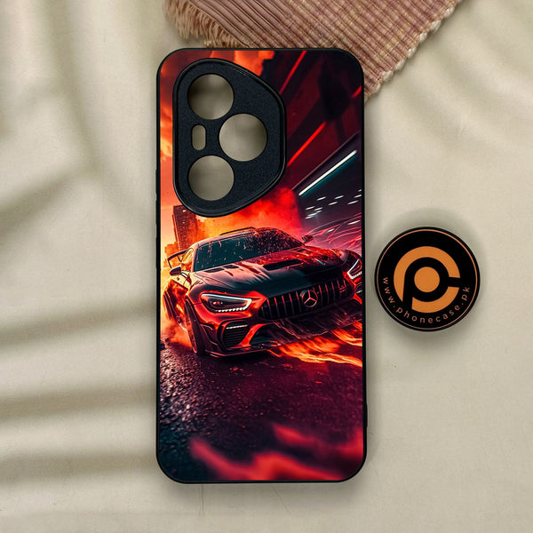Honor 400 Pro - Racing Design 3 - Premium Metal Printed Soft Bumper Shock Proof Case