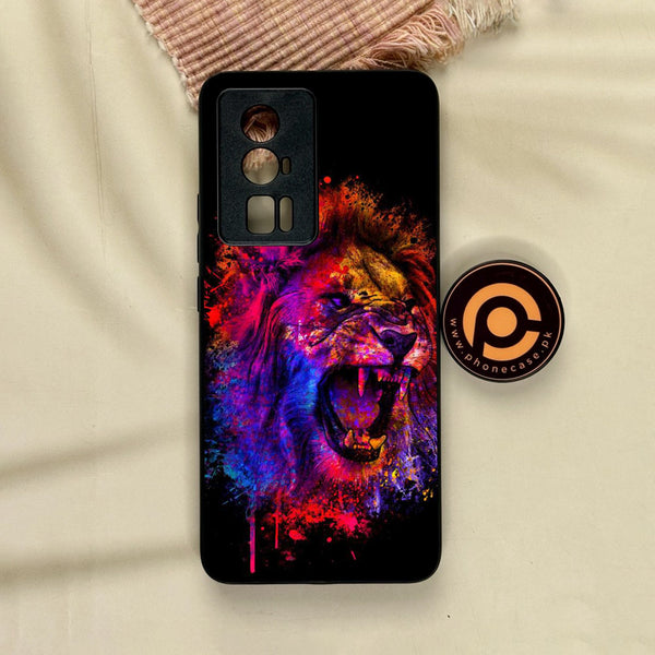 Xiaomi Redmi K60 Pro - Tiger 2.0 Design 5 - Premium Metal Printed Soft Bumper Shock Proof Case