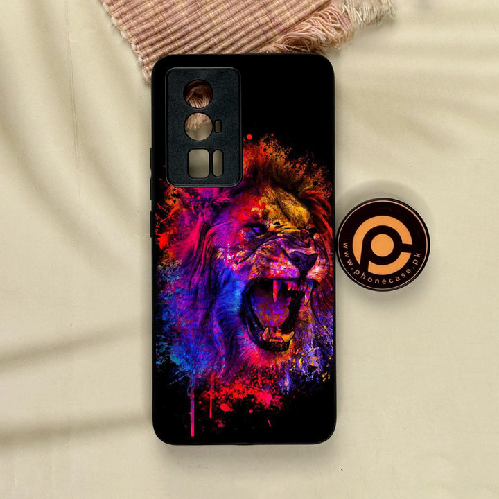 Xiaomi Redmi K60 Pro - Tiger 2.0 Design 5 - Premium Metal Printed Soft Bumper Shock Proof Case