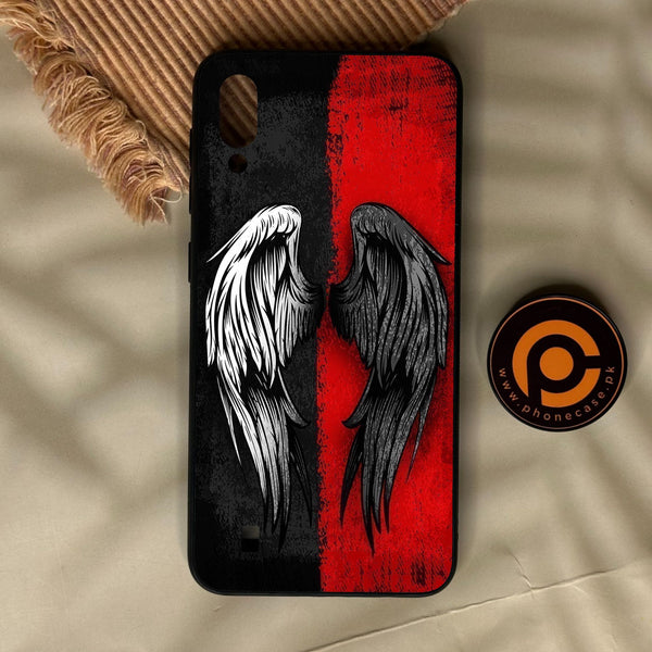 Samsung Galaxy M10 - Angel 2.0 Design 10 - Premium Metal Printed Soft Bumper Shock Proof Case