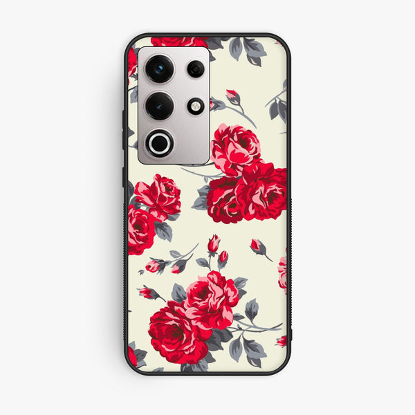 Itel S25 Ultra - Floral Series Design 8 - Premium Metal Printed Soft Bumper Shock Proof Case