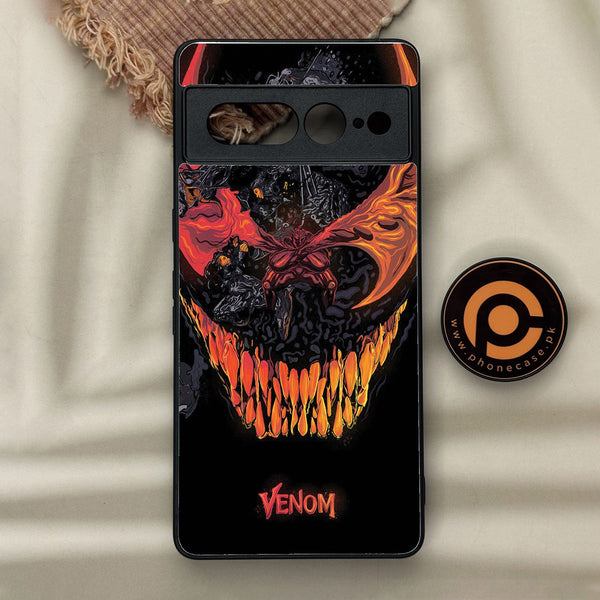 Google Pixel 7 Pro - Venom Case - Premium Metal Printed Soft Bumper Shock Proof Case