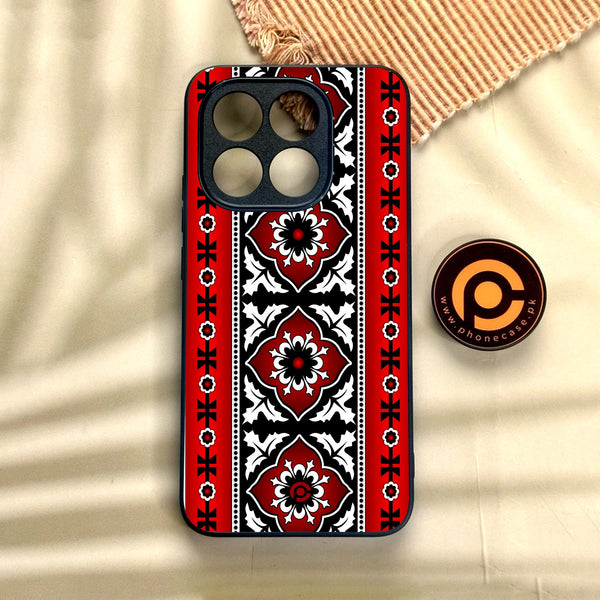 Xiaomi 15T - Ajrak Design 1 - Premium Metal Printed Soft Bumper Shock Proof Case