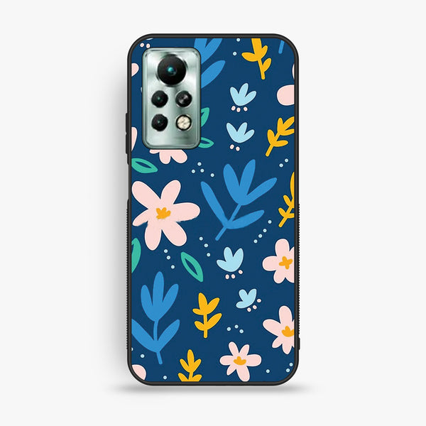 Infinix Note 11 Pro - Colorful Flowers - Premium Metal Printed Soft Bumper Shock Proof Case