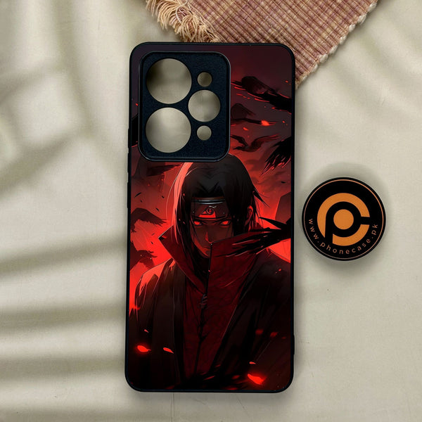 Realme 15 Pro - Red Rings Itachi - Premium Metal Printed Soft Bumper Shock Proof Case