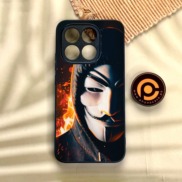 Xiaomi 15T - Anonymous 2.0 Design 6 - Premium Metal Printed Soft Bumper Shock Proof Case