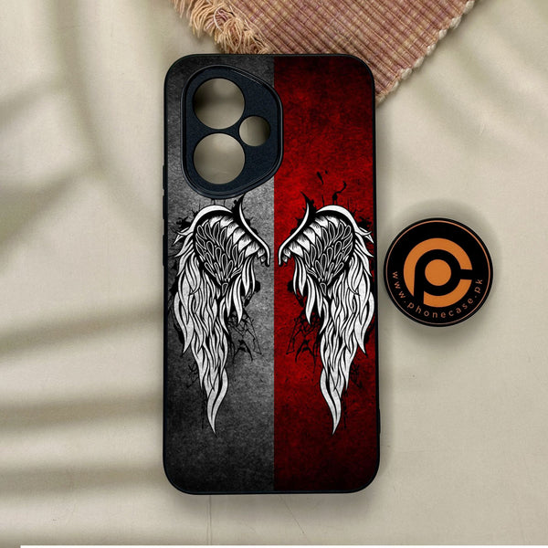 Honor 400 - Angel Wings Design 2 - Premium Metal Printed Soft Bumper Shock Proof Case