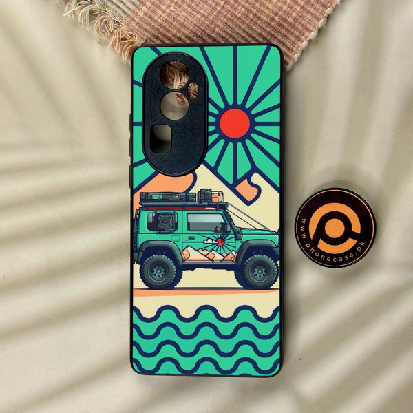 Oppo Reno 10 Pro Plus - Suzuki Jimny Design - Premium Metal Printed Soft Bumper Shock Proof Case