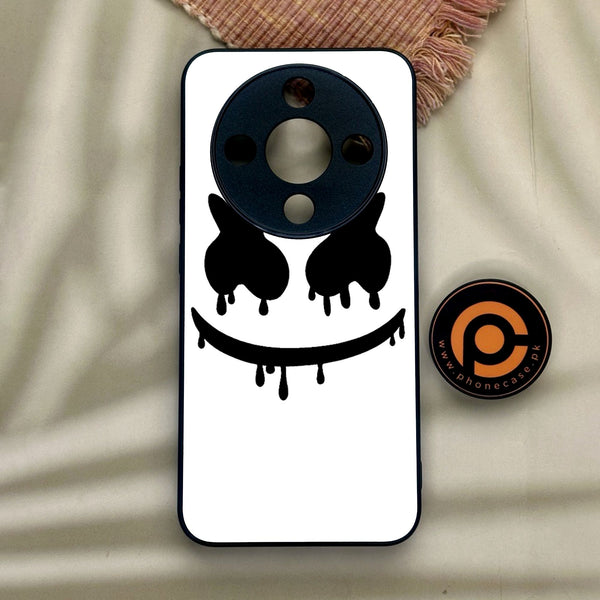 Honor x9d - Marshmello Face - Premium Metal Printed Soft Bumper Shock Proof Case