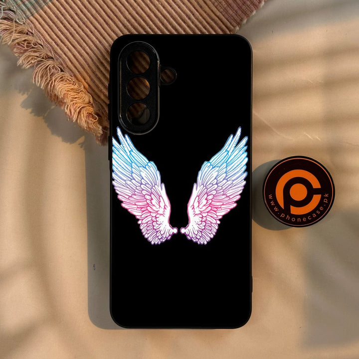 Samsung Galaxy A57 5G - Angel Wings Design 8 - Premium Metal Printed Soft Bumper Shock Proof Case