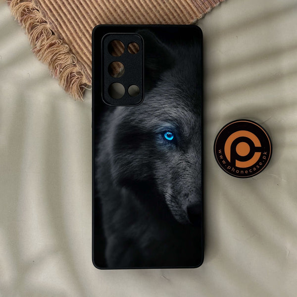 Oppo Reno 6 Pro Plus - Wolf Design 9 - Premium Metal Printed Soft Bumper Shock Proof Case