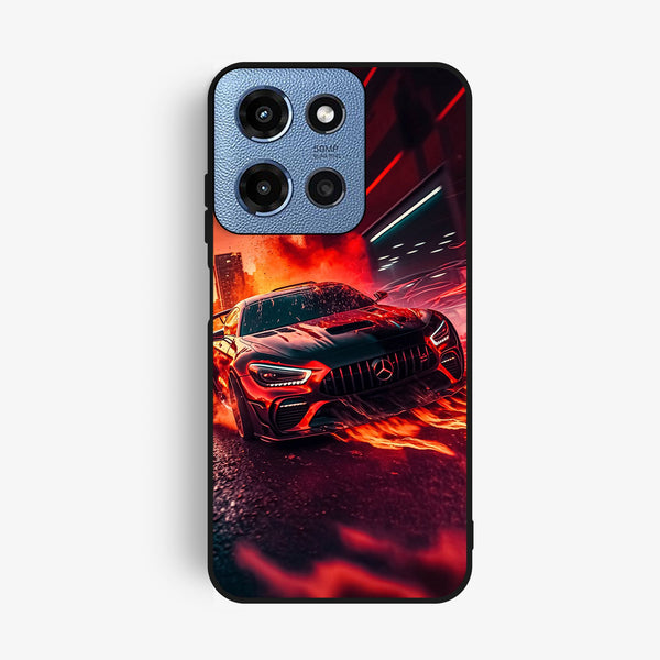 Motorola G Power 2025 - Racing Design 3 - Premium Metal Printed Soft Bumper Shock Proof Case