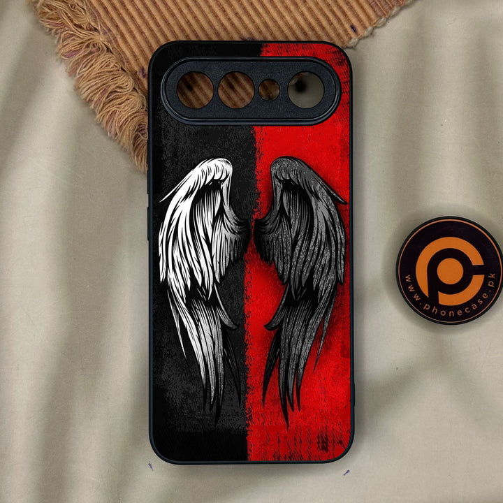 Vivo X300 FE - Angel 2.0 Design 10 - Premium Metal Printed Soft Bumper Shock Proof Case