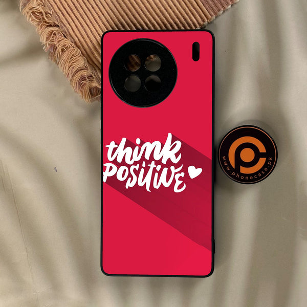 Vivo X90s - Think Positive Design - Premium Metal Printed Soft Bumper Shock Proof Case