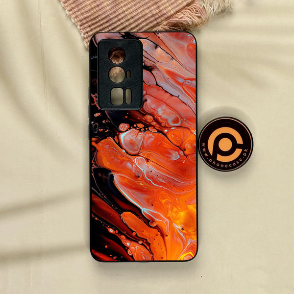 Xiaomi Redmi K60 Pro - Liquid Marble Design 4 - Premium Metal Printed Soft Bumper Shock Proof Case