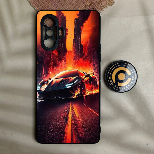 Redmi K40 Gaming - Racing Design 1 - Premium Metal Printed Soft Bumper Shock Proof Case