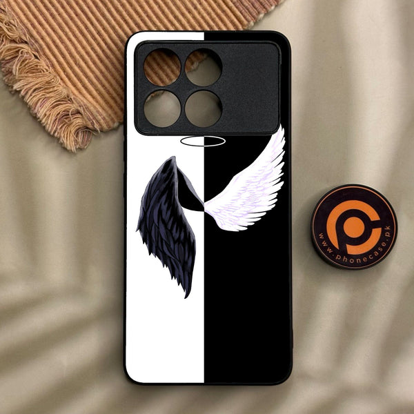 Xiaomi Redmi K70 - Angel 2.0 Design 5 - Premium Metal Printed Soft Bumper Shock Proof Case