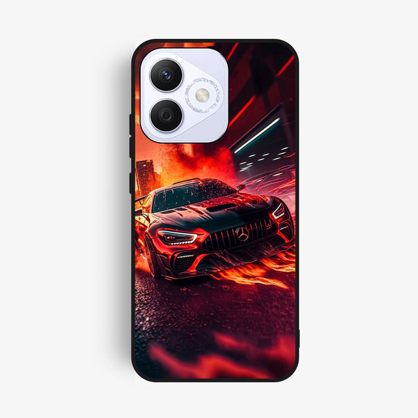 Honor X60i - Racing Design 3 - Premium Metal Printed Soft Bumper Shock Proof Case