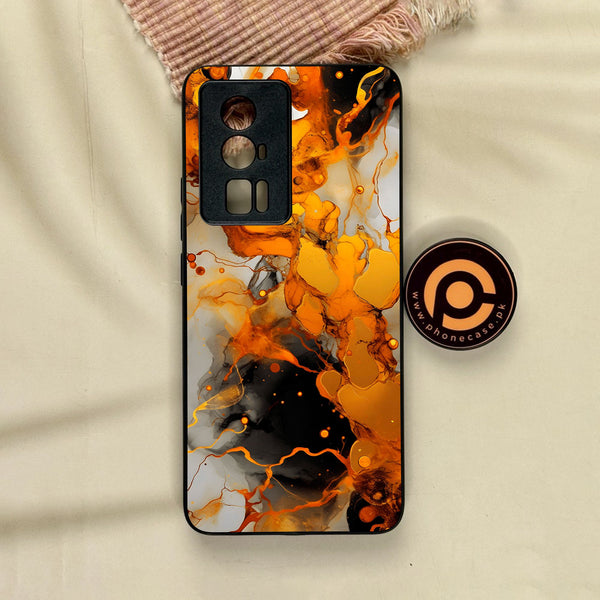 Xiaomi Redmi K60 Pro - Liquid Marble Design 2 - Premium Metal Printed Soft Bumper Shock Proof Case