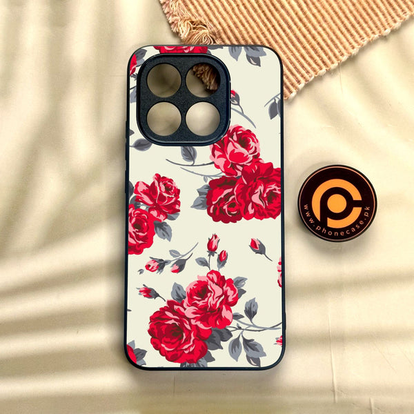 Xiaomi 15T - Floral Series Design 8 - Premium Metal Printed Soft Bumper Shock Proof Case