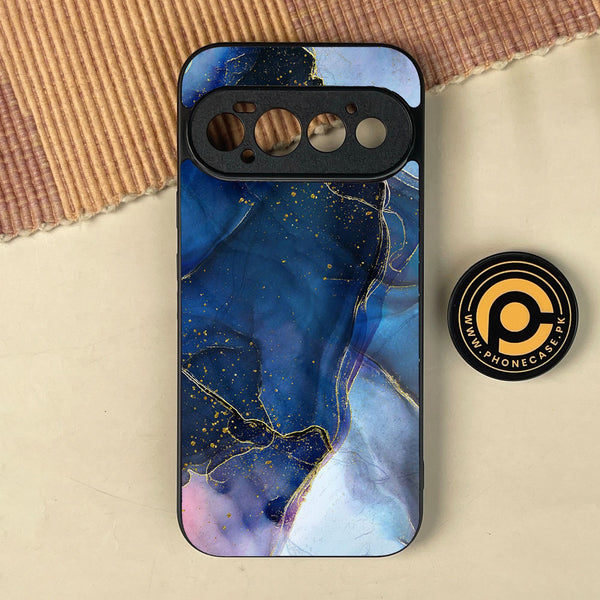 Google Pixel 11 Pro - Blue Marble Design 7 - Premium Metal Printed Soft Bumper Shock Proof Case